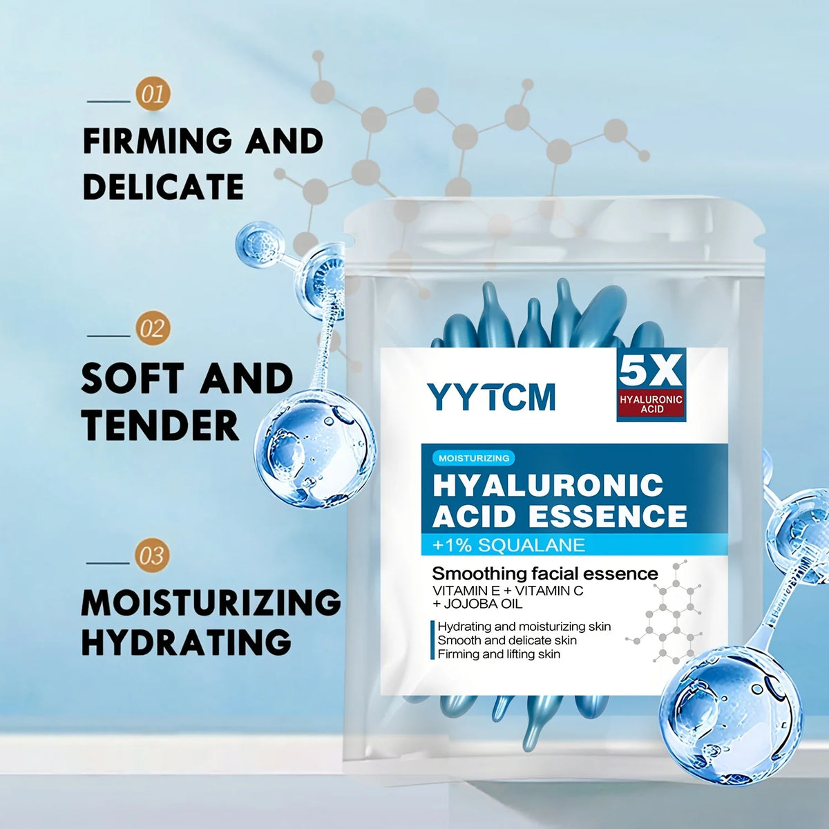 Hyaluronic Acid Moisturizing Capsule Essence (30 Capsules)