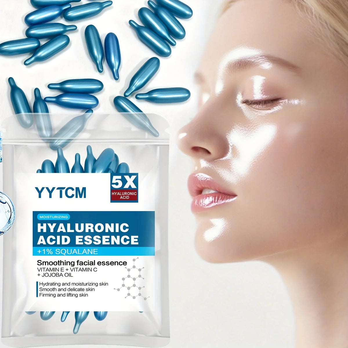 Hyaluronic Acid Moisturizing Capsule Essence (30 Capsules)
