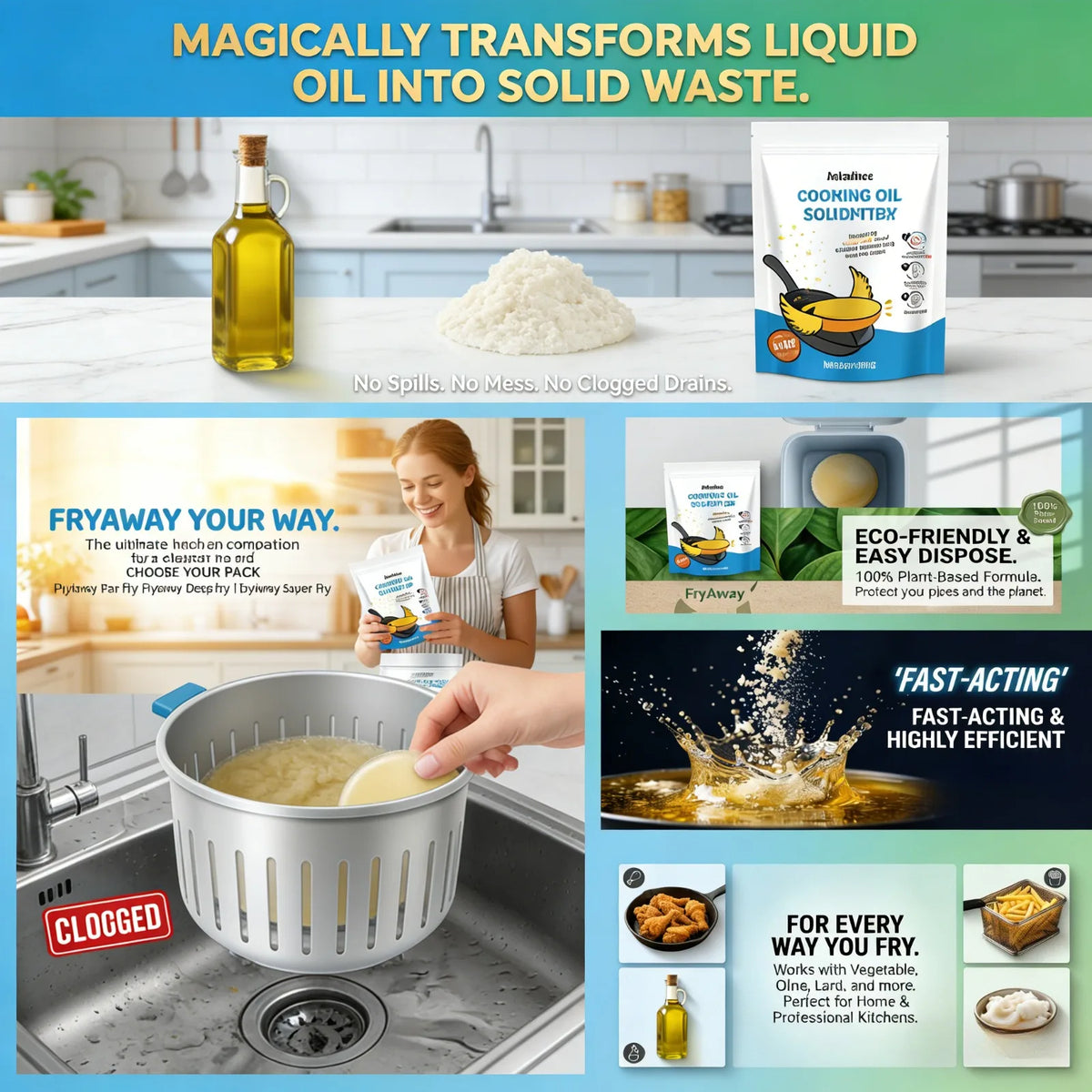 Cooking Oil Solidifier Powder