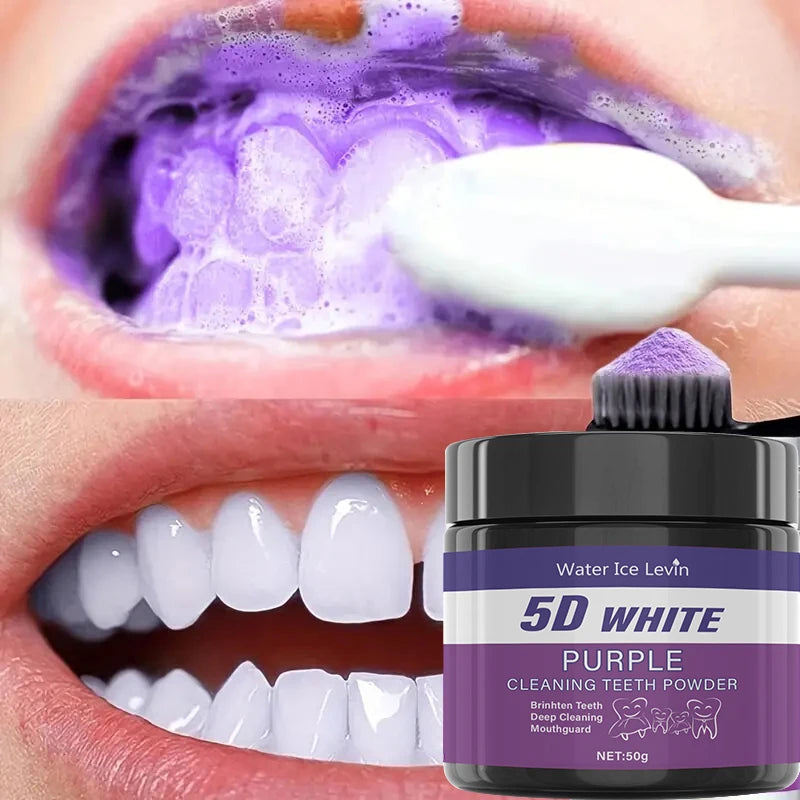 Purple Teeth Whitening Powder