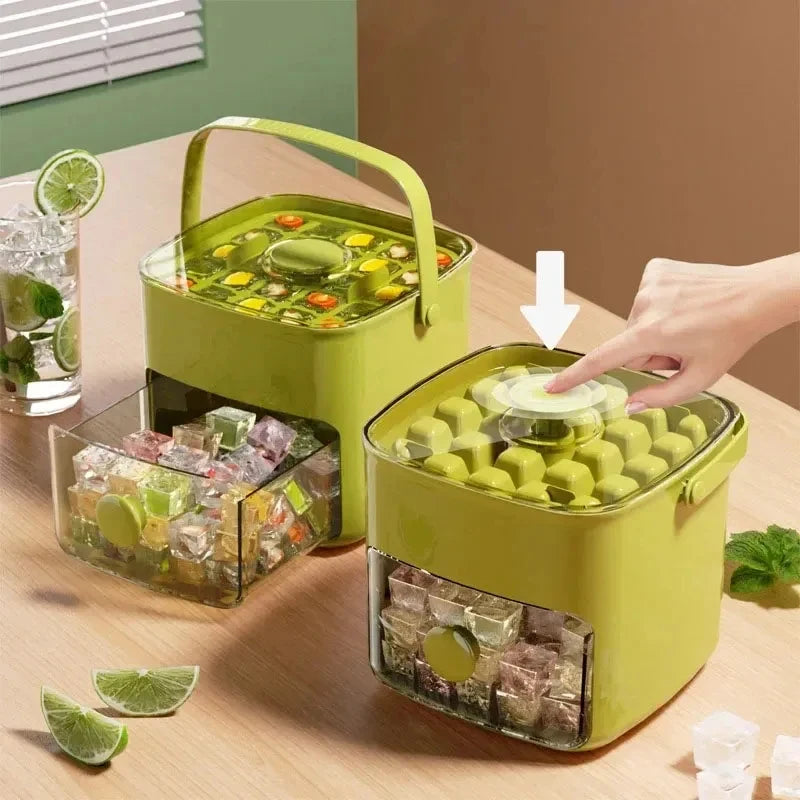 48-Grid Reusable Ice Cube Tray