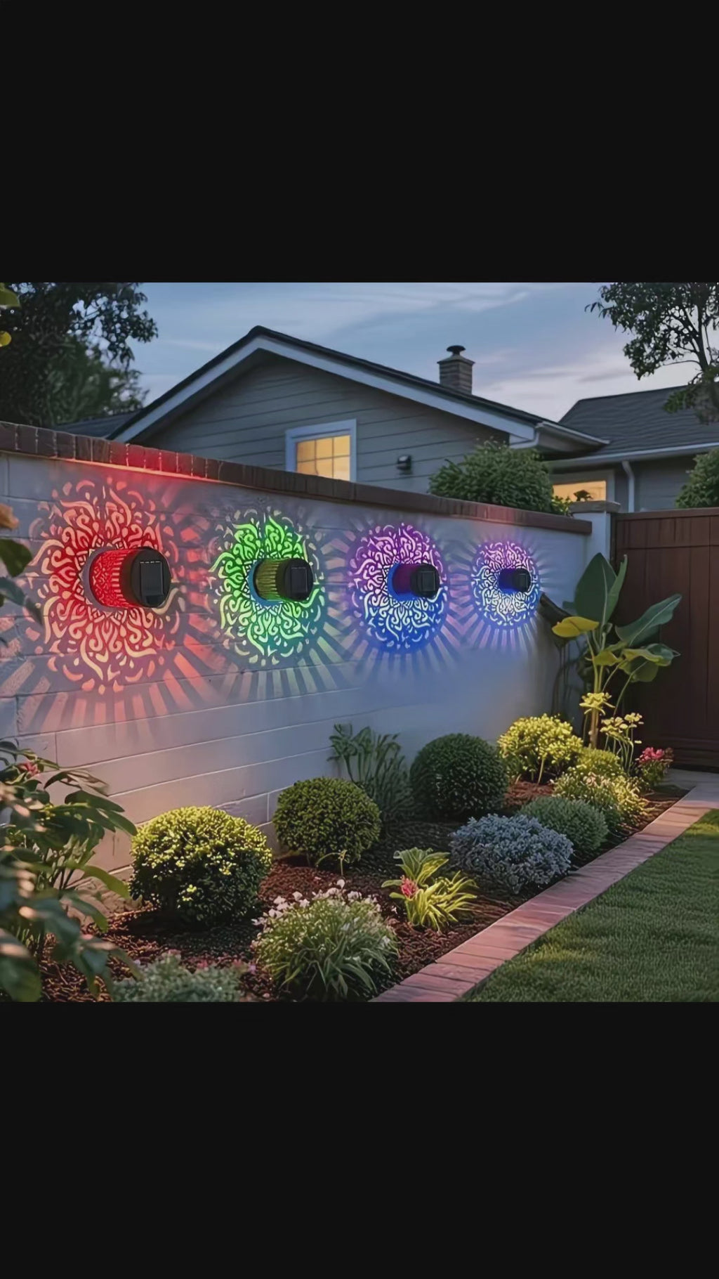 Solar Mandala Light – Set of 10 | Outdoor Decorative Garden Lamp
