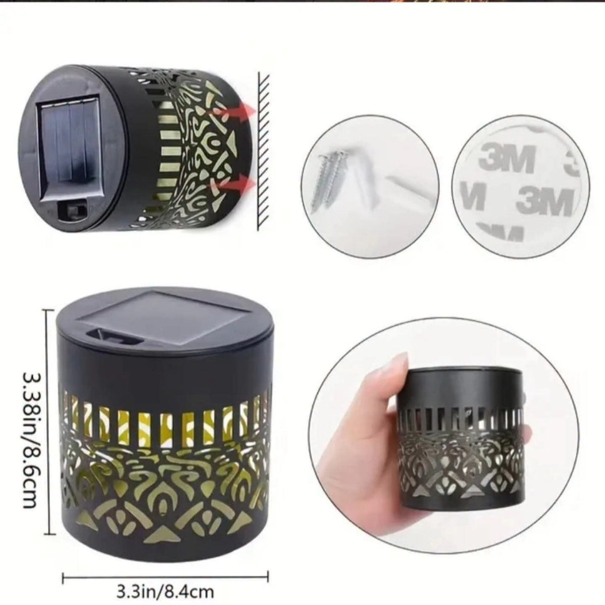Solar Mandala Light – Set of 10 | Outdoor Decorative Garden Lamp