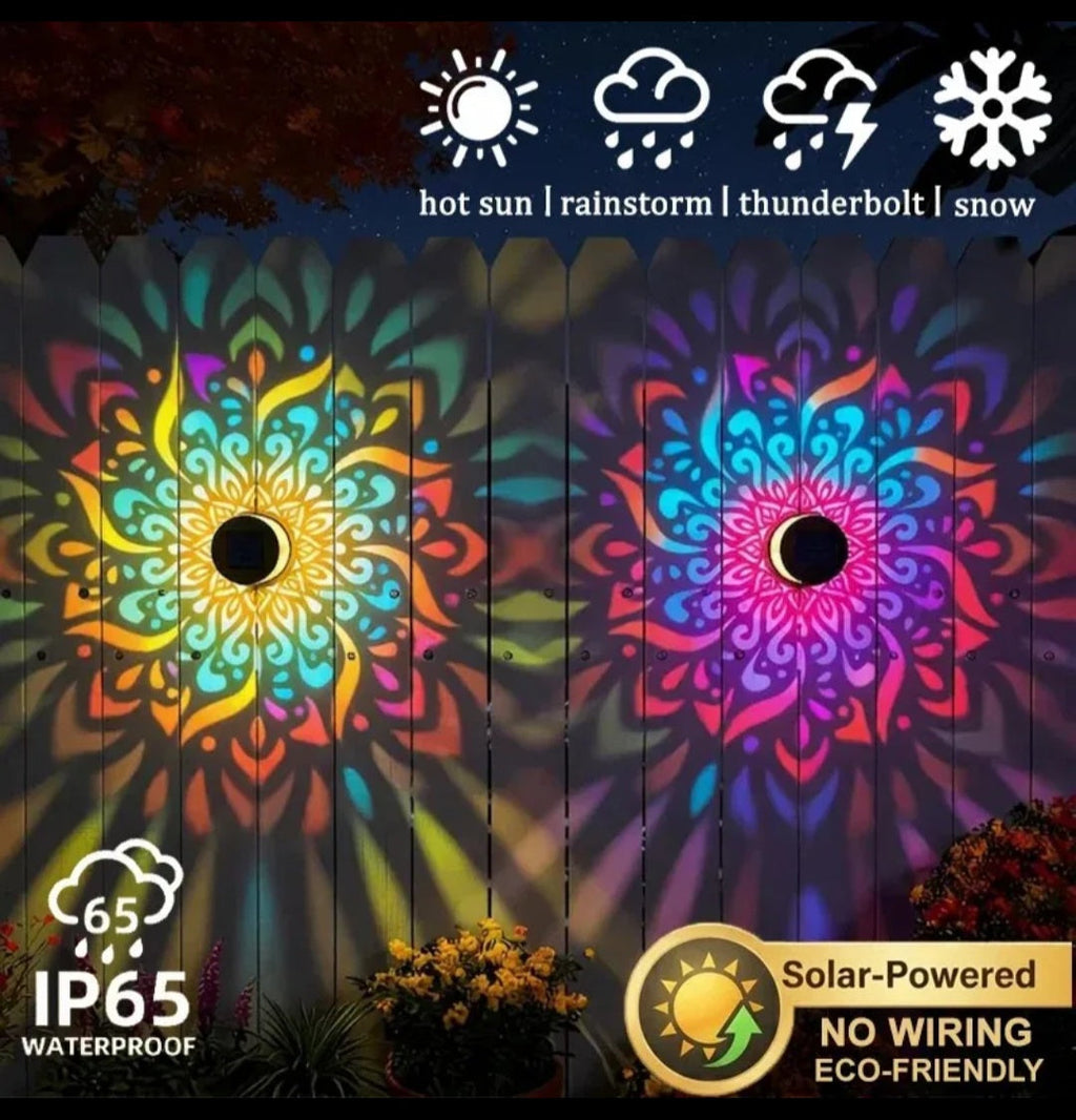 Solar Mandala Light – Set of 10 | Outdoor Decorative Garden Lamp