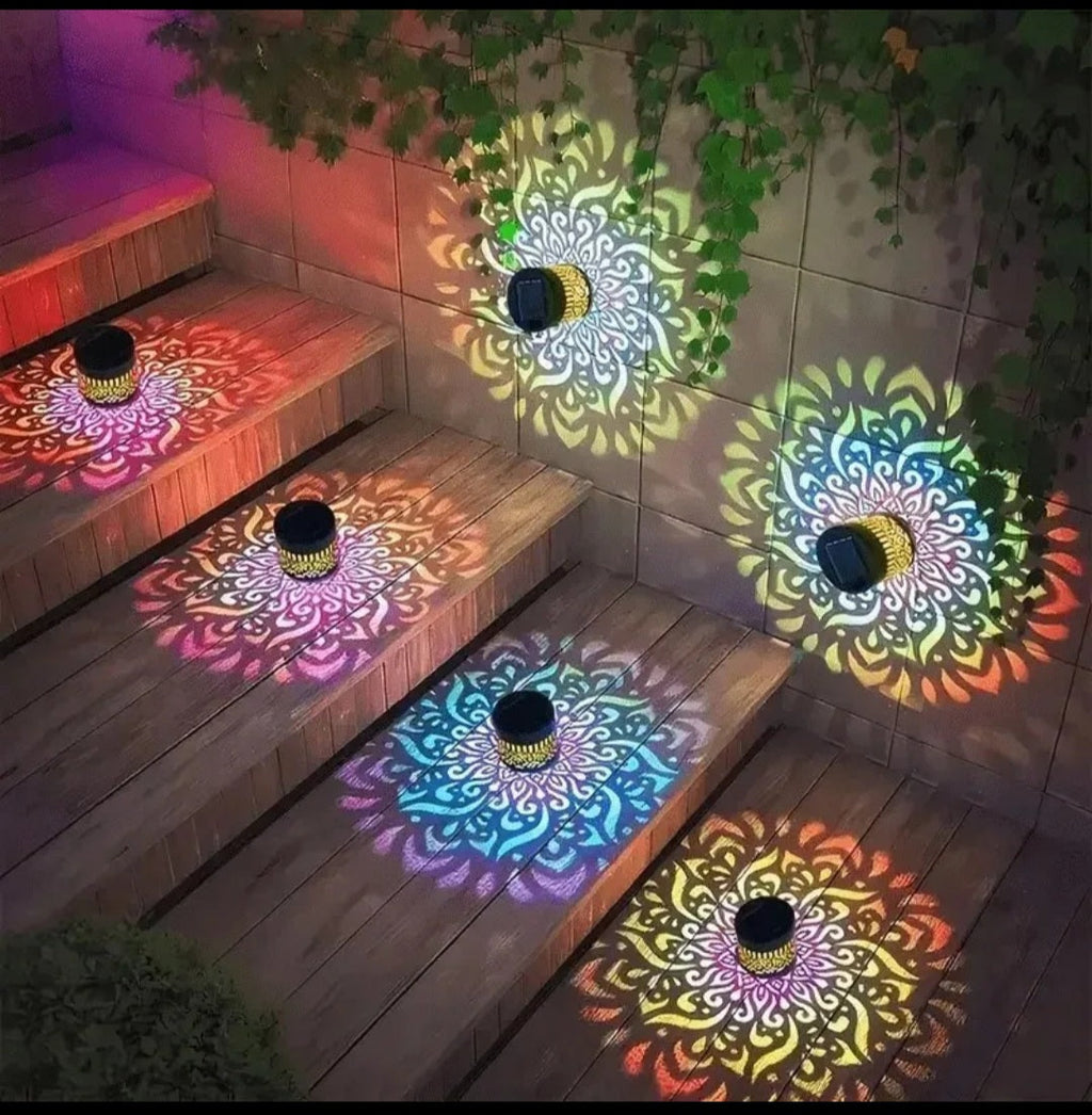Solar Mandala Light – Set of 10 | Outdoor Decorative Garden Lamp