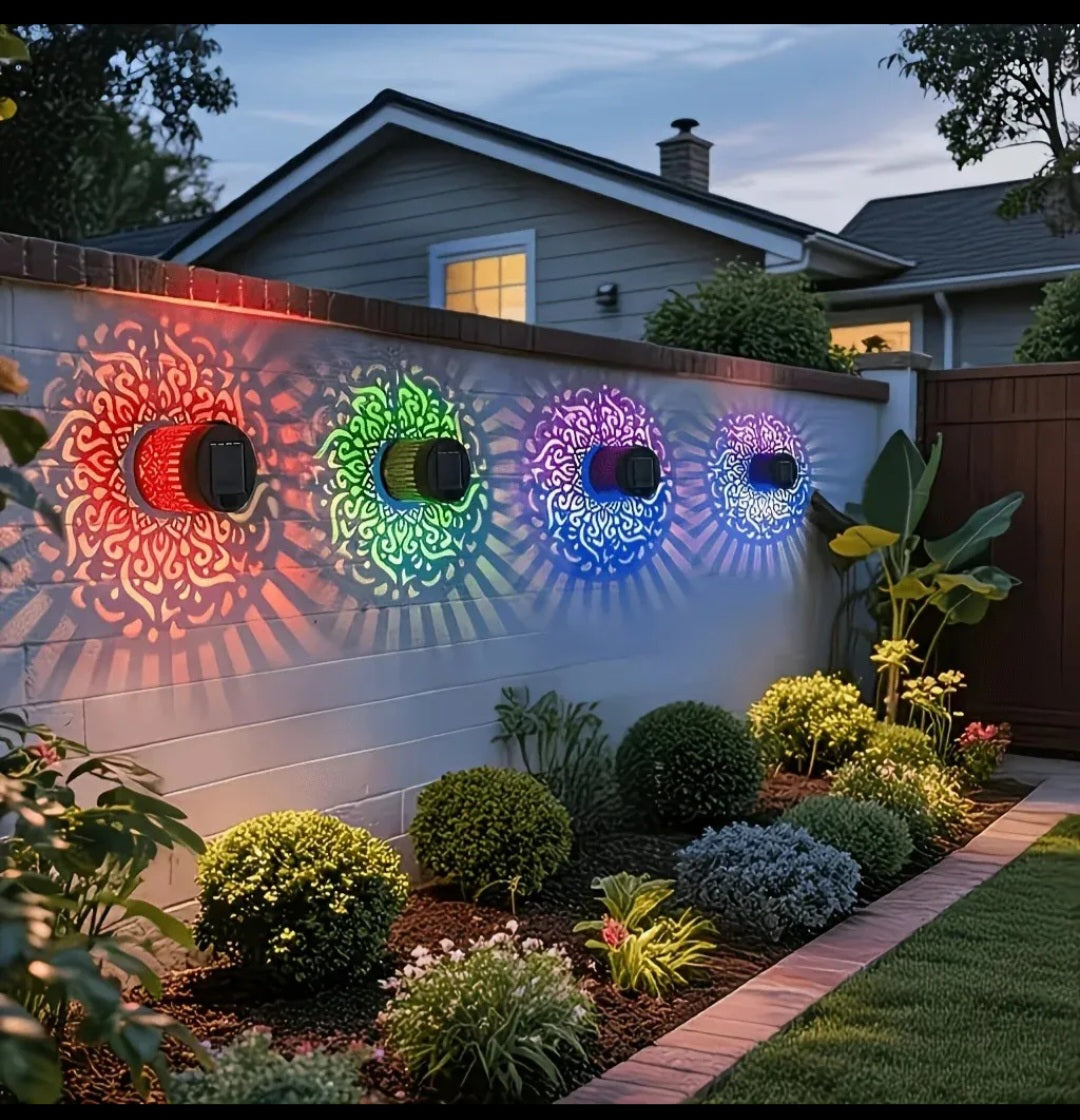 Solar Mandala Light – Set of 10 | Outdoor Decorative Garden Lamp
